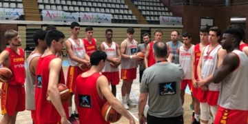 España, en sus entrenamientos en tierras malagueñas.