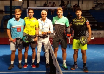 Imágen de una de las parejas que disputaron en la tarde de ayer las semifinales del torneo