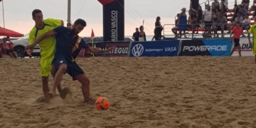 Imagen del partido de semifinales ante Cataluña.