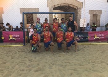 Jugadores de la escuadra melillense que durante estas últimas semanas disputaron las pruebas nacionales