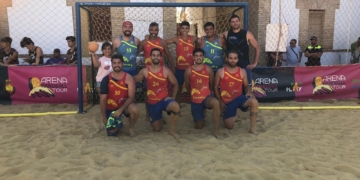 Jugadores de la escuadra melillense que durante estas últimas semanas disputaron las pruebas nacionales