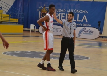 Javier Almansa, en uno de los partidos del Torneo Preeuropeo.