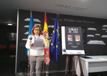 La presidenta de la Fundación Melilla Ciudad Monumental, ayer en la presentación del ciclo
