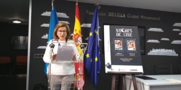 La presidenta de la Fundación Melilla Ciudad Monumental, ayer en la presentación del ciclo