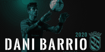 Infografía de la renovación del portero azulino, Dani Barrio.