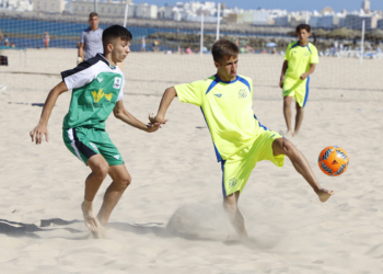 Imagen del último partido del Nacional que fue ante el cuadro de Extremadura