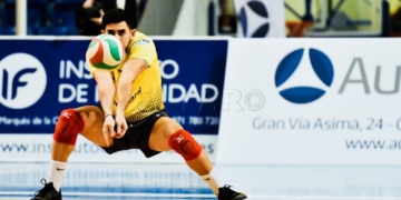 El jugador del CV Melilla Faisal Mohamed en una imagen durante un partido