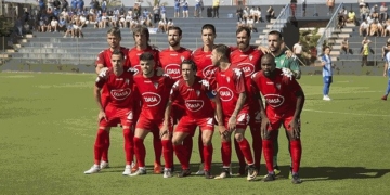 Equipo titular del San Fernando CDI, que se enfrentó al Atlético Malagueño en la primera jornada de liga y que logró la victoria por la mínima (0-1).