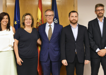 De izquierda a derecha: María José Rienda, Francesca Tur, José Guirao, Isaac Castellano y Ángel Guerrero.
