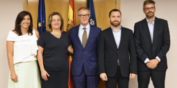 De izquierda a derecha: María José Rienda, Francesca Tur, José Guirao, Isaac Castellano y Ángel Guerrero.