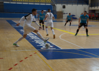 Imagen de uno de los partidos de la escuadra melillense durante la temporada pasada.