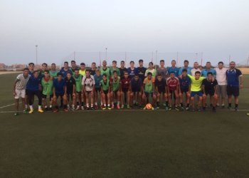 Componentes del cuadro melillense que están realizando los entrenamientos de pretemporada.