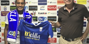 El jugador unionista, en su presentación oficial en la jornada de ayer