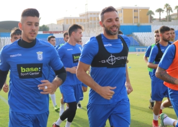 El central unionista, en una de las sesiones de entrenamientos de esta pretemporada.