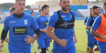 El central unionista, en una de las sesiones de entrenamientos de esta pretemporada.