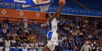 Agada, uno de los fichajes estrellas del cuadro del Club Melilla Baloncesto.