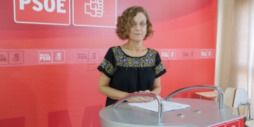 La secretaria general del PSOE de Melilla, Gloria Roja