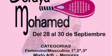 Cartel anunciador del V Torneo Solidario ‘Soraya Mohamed’.