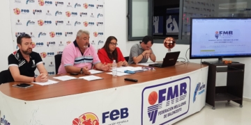Alguno de los integrantes de la junta directiva de la Federación Melillense de Baloncesto