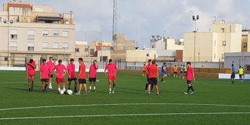 Sesión de entrenamiento del cuadro del Torreblanca.