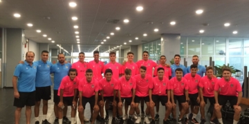 Componentes de la expedición del Torreblanca CF que se desplazaron a tierras jienenses.