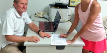 Imagen del sorteo que se celebró en la sede de la Federación Melillense de Tenis