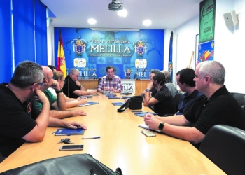 Imagen de la reunión celebrada en la tarde de ayer.