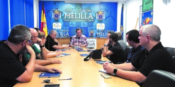 Imagen de la reunión celebrada en la tarde de ayer.