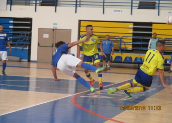 Imagen del primer derbi melillense de esta temporada liguera.