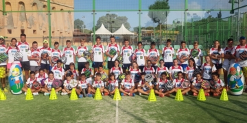 Jugadores de la Federación Melillense de Pádel que se desplazaron hasta tierra alicantinas para traerse un buen número de títulos de campeones de España.