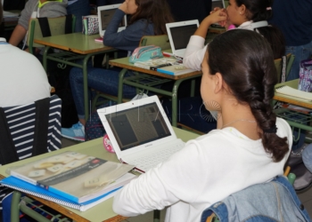 Imagen de archivo del interior de un aula en un centro de Melilla.