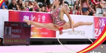 Elena Pérez, en una de sus actuaciones.
