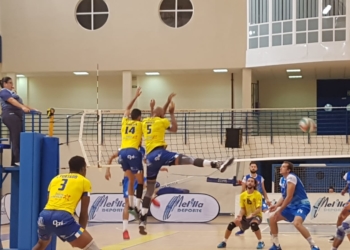 Imagen del partido celebrado ayer.