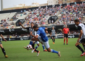 El delantero centro Yacine trajo en jaque a toda la defensa del FC Cartagena