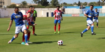 El delantero centro Yacine trajo en jaque a toda la defensa del cuadro de Don Benito