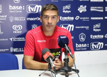 Luis Miguel Carrión, entrenador de la UD Melilla.