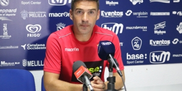 Luis Miguel Carrión, entrenador de la UD Melilla.