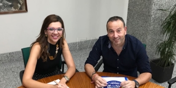 La delegada del Gobierno y el secretario de ASP en Melilla