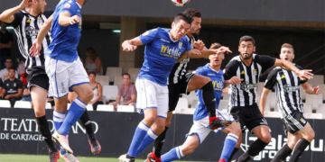 Aguza, en el partido de este pasado domingo.