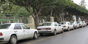 Una imagen de archivo de una parada de taxis de la ciudad