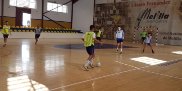 Imagen de una de las sesiones de entrenamientos de la Peña Barcelonista.