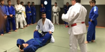 Mario Manuel Muzas, maestro y entrenador nacional y 7º dan de judo fue el encargado de las técnicas de Judo Suelo.
