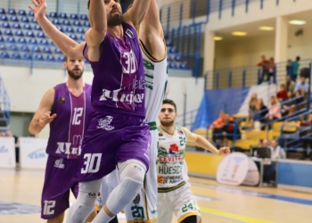 Franch en acción durante el partido del pasado fin de semana.
