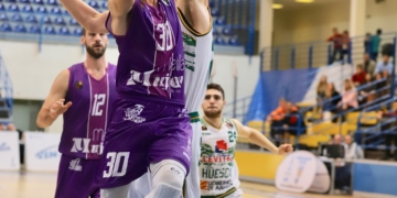 Franch en acción durante el partido del pasado fin de semana.