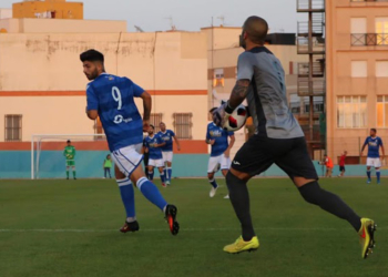 Brian Martín, durante uno de los encuentros disputados esta temporada en el Álvarez Claro.
