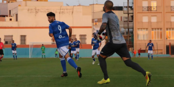 Brian Martín, durante uno de los encuentros disputados esta temporada en el Álvarez Claro.