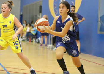 Imagen de uno de los encuentros disputados el pasado fin de semana por los conjuntos base del Club Melilla Baloncesto.