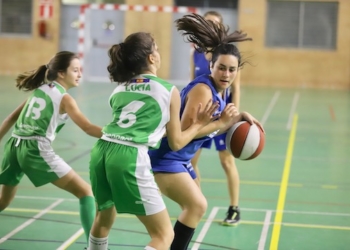 Imagen de uno de los encuentros disputados el pasado fin de semana por los conjuntos base del Club Melilla Baloncesto.