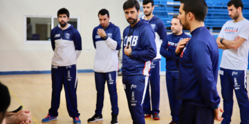Los jugadores melillenses en la sesión de entrenamiento desarollada en la jornada de ayer.