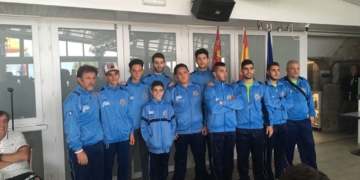 Componentes de la expedición de la Federación Melillense de Pesca y Casting para estos Campeonatos de España